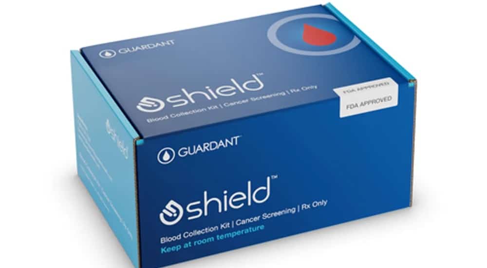 emballage du test Shield de Guardant Health