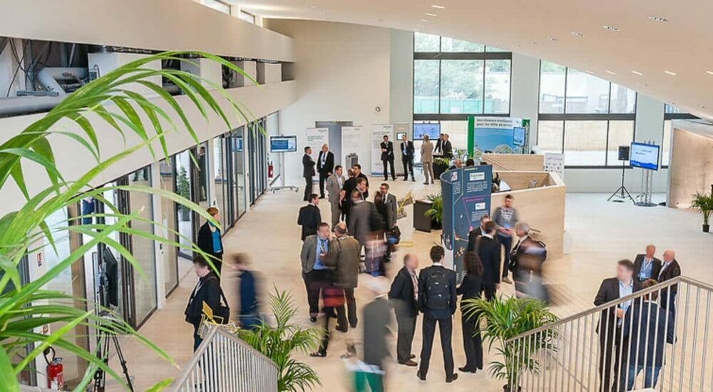 hall d'entrée du centre de congrès de l'Aube à Troyes la Champagne